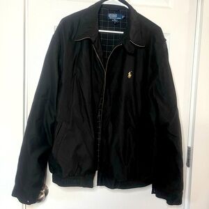 Men’s Black classic Polo Jacket SZ XL